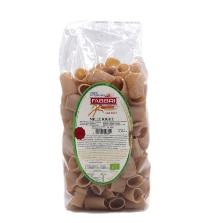 Mille Righe Bio Pasta aus 100% italienischen Cappelli Hartweizengries | GOURMETmanufactory